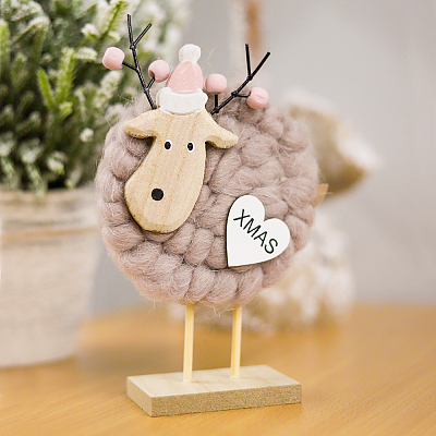 Новогоднее украшение рождественские олени Магиш  (Бежевый)