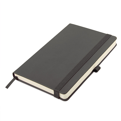 Ежедневник недатированный HAMILTON, A5, темно-серый, кремовый блок (Тёмно-серый)