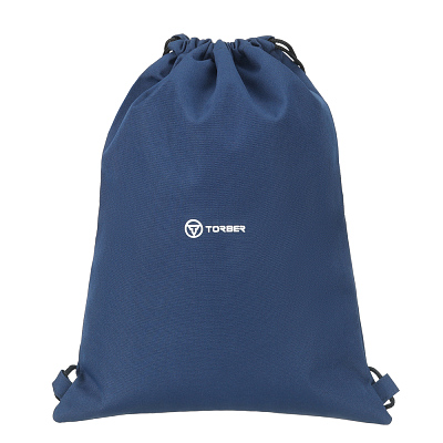 Рюкзак TORBER CLASS X Mini, синий с орнаментом, полиэстер 900D + Мешок для обуви в подарок!