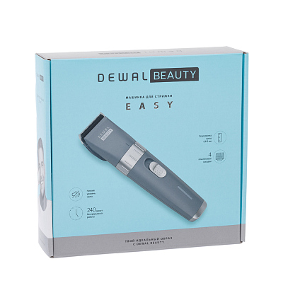 Машинка для стрижки волос DEWAL BEAUTY Easy, графитовая, 0,8 - 2,0 мм
