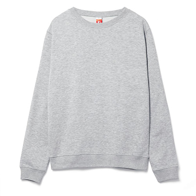 Свитшот унисекс Delta, ярко-синий (Серый меланж)