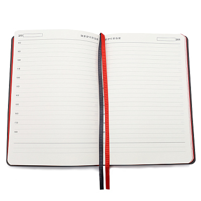 Ежедневник A5 недатированный Molfetta в мягком переплёте, серо-красный