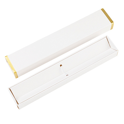 Коробка для ручки Cradle, белая с золотом (Бело-золотой)