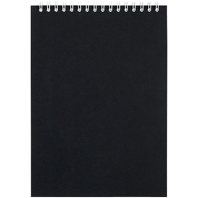 Блокнот Dali в клетку, черный (Чёрный)