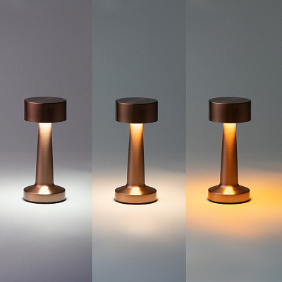 Настольная лампа REIKI cо встроенной батареей HF-8, черный