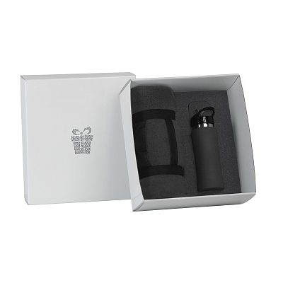 Набор подарочный "Спортивная пауза", черный (Чёрный)