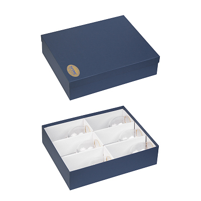 Набор для вина "Медок", 6 бокалов, золотистый