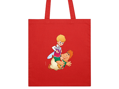 Сумка из хлопка 105 г/м2 Карлсон (Красный)