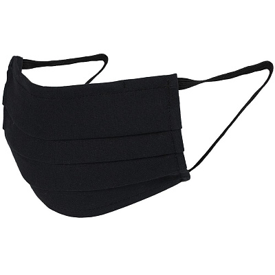 Маска гигиеническая Respire, двухслойная, немедицинская, черная (Чёрный)