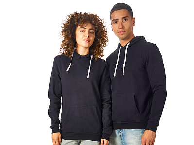 Толстовка Stream с капюшоном, унисекс (Чёрный)