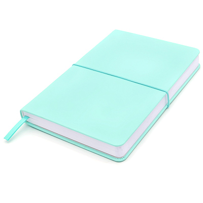 Блокнот A5 Veles в твёрдом переплёте  (Бирюзовый)