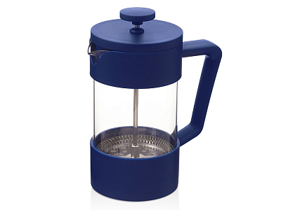 Френч-пресс Intense (Темно-синий/прозрачный)