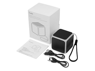 Портативная колонка Cube с подсветкой