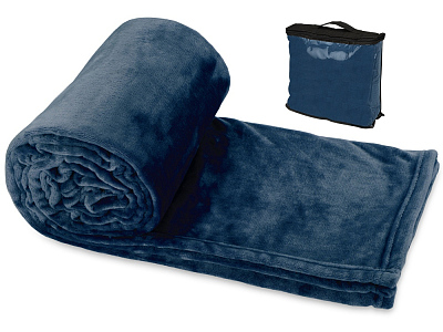 Плед Тедди (Тёмно-синий)