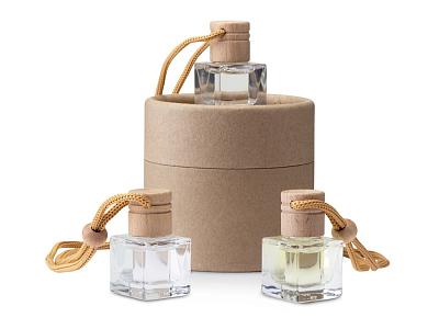 Набор автоароматов в тубусе Boho 3 (Прозрачный)