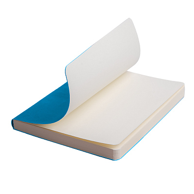 Ежедневник недатированный Tony, А5, лазурный, кремовый блок в линейку