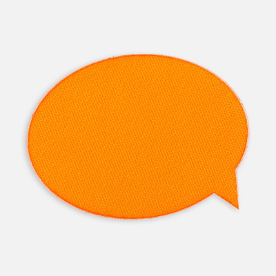 Наклейка тканевая Lunga Bubble, M  неон (Оранжевый)