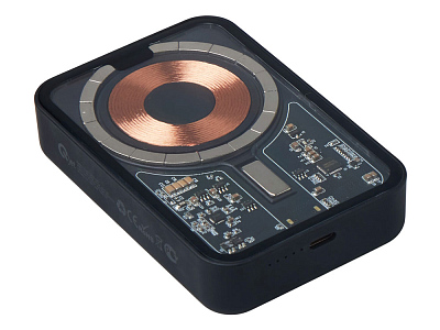 Беспроводной магнитный внешний аккумулятор с QC\PD MagnifIQ, 10000 мАч, 15 Вт (Чёрный)