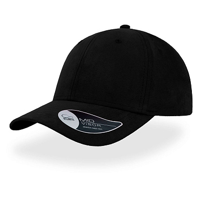 Бейсболка FAM, 6 клиньев, металлическая застежка (Чёрный)