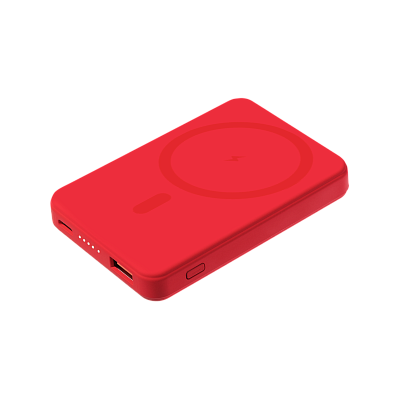 Внешний аккумулятор Largo PD 5000mAh с функцией беспроводной зарядки 15W  (Красный)