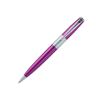 Ручка шариковая Pierre Cardin BARON. Цвет - розовый металлик. Упаковка В.