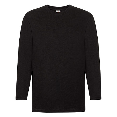 Футболка мужская SUPER PREMIUM LONG SLEEVE 205 (Чёрный)